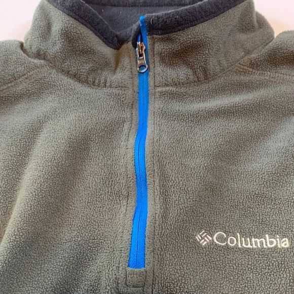 Men’s large Columbia gray and Black Fleece quarter zip - Picture 3 of 5